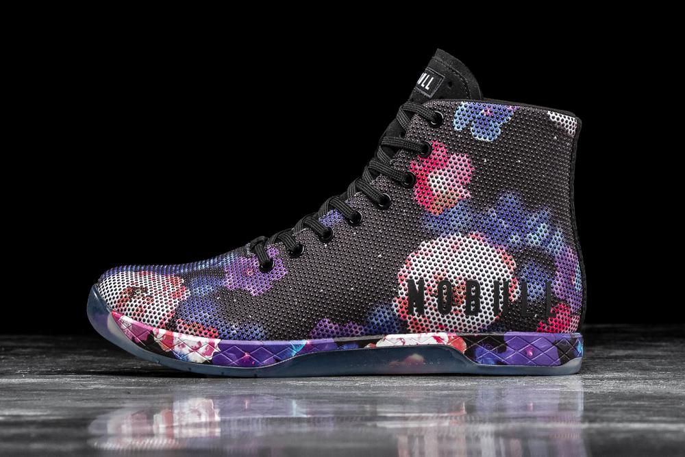 Baskets Montantes NOBULL Femme Espace Floral - Chaussures NOBULL High-Top Space Floral Superfabric,F